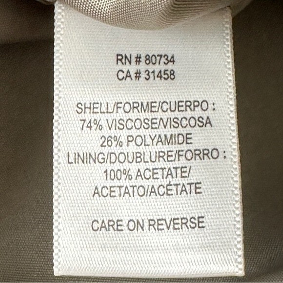 BCBGMaxAzria Metallic A-Line Box Pleated Skirt 2 - Picture 7 of 7